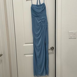 COPY - Steel Blue Azazie Kalea Dress (Size 4)